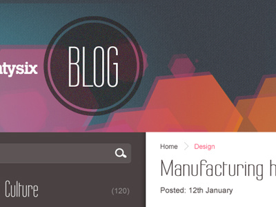 Agency blog concept background blog bright design interface logo texture typography web web design