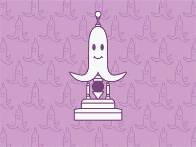 Mario Kart Trophy Series : Banana Cup icon illustration mario kart