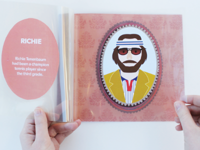 Richie Tenenbaum book cute design illustration luke wilson royal tenenbaums wallpaper wes anderson