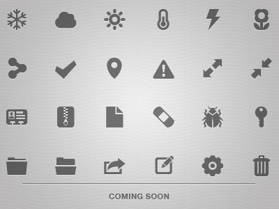 Out now!! coming icon mini pack set soon vector