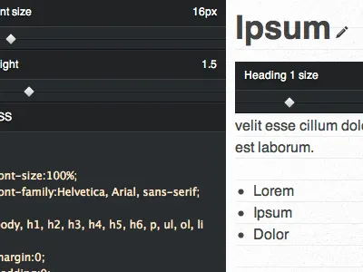 Ipsum bassline pictos