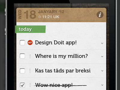 Doit task app ios task ui wood