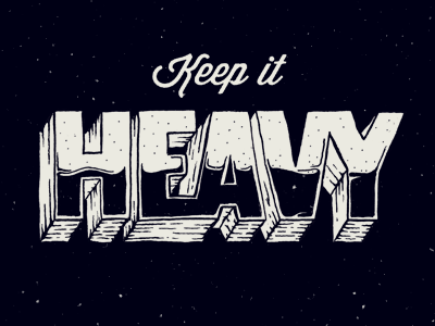 HEAVY drawn hand heavy metal wisdom