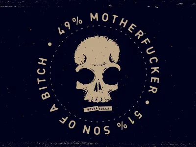 Motherfucker metal music print rock rockarolla