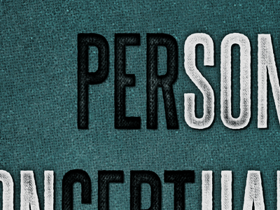 Perception subtle texture type typography