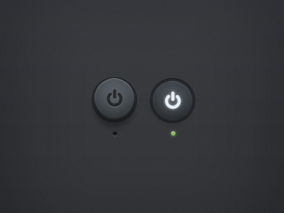 Power Button (v2) button light power ui