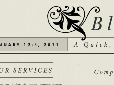 Bloom - Old Newspaper Style Site black and white newspaper old vintage