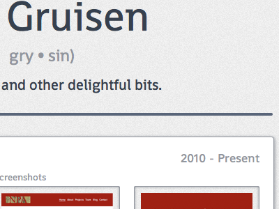 Personal Site giles gilesvangruisen gruisen personal portfolio preview van website work