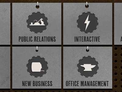 Hang Tags groups icons metal tags tools