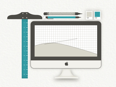 ToolsOfTheTrade digital illustration t square
