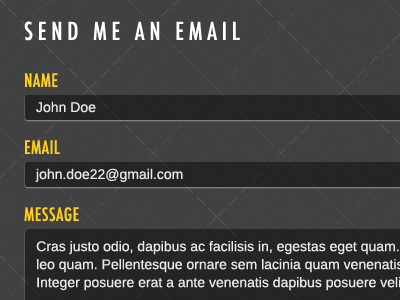 02 Contact Form design form texture ui web