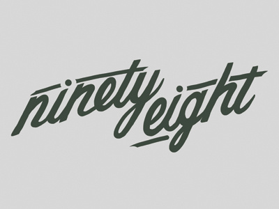 Ninety Eight ninety eight script type