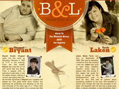 Bryant & Laken Wedding Site bryant laken save the date website wedding