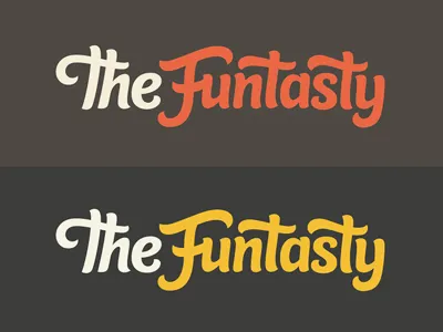 The Funtasty - Colours brush script custom type hand drawn lettering logo logo design logotype script type typography wordmark