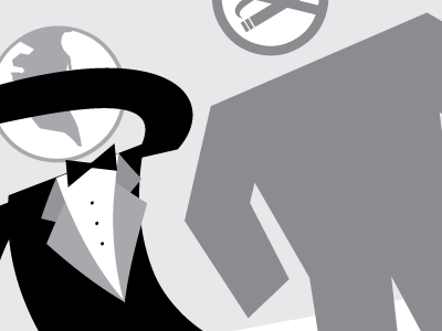 Dingbats Illustration Three dingbats grayscale icon illustration