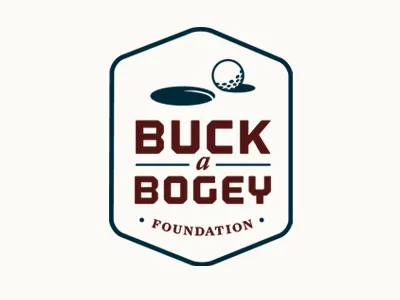 Buck a Bogey Badge badge foundation golf logo