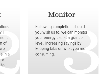 Monitor gradient list