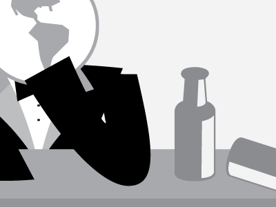 Dingbats Illustration Four dingbats grayscale icon illustration