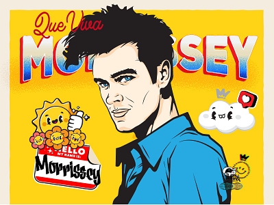 Morrissey Fan Art!!... （〜^∇^)〜 80s 90s adobe artist band design graphic design icon illustration illustrator legend morrissey music pop poster retro the smiths trending vector vintage