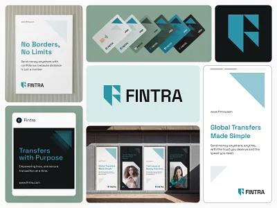 FINTRA - Fintech Visual Identity & Branding animation banking logo brand guidelines brand identity branding finance logo fintech branding fintech logo illustration investment logo design mobile online banking payment logo payment transaction print product design typography visual identity web design