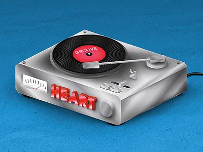 Groove Is In The Heart icon illustration illustrator isometric