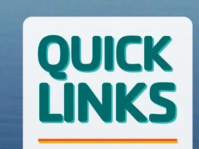Quick Links call to action camp website