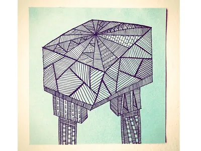 antigua draw hand drawn illustration lines