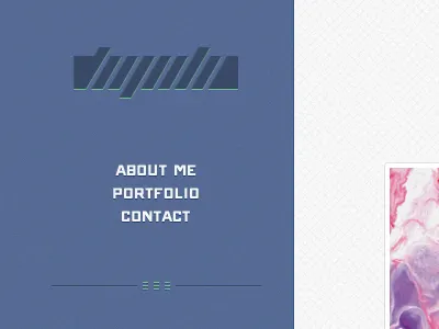 remake blue flugeiden grey grid logo minimalistic portfolio simple web