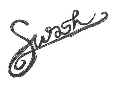 Swash black cursive custom flow hand rendered movement swash transition type typographic typography white