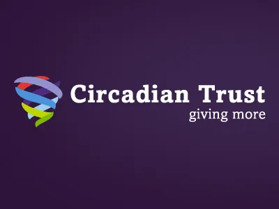 Circadian Trust Branding brand mark branding color glow gradient logo purple typography