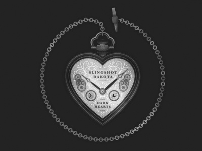 Dark Hearts 4 album band cover design illustration music record
