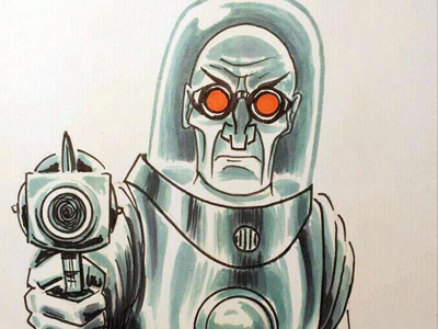 Mr. Freeze batman copic illustration mr. freeze sketch