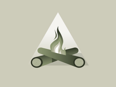 Fire fire flames log