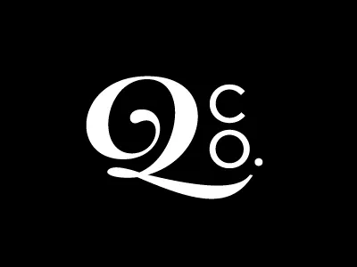 Quaint Co. Monogram display leitura quaint script