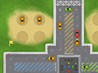 Ludo Game Design car flag flash game grass ludo race road