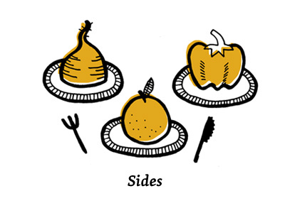 Well Vegan Sides illustration mmmm food