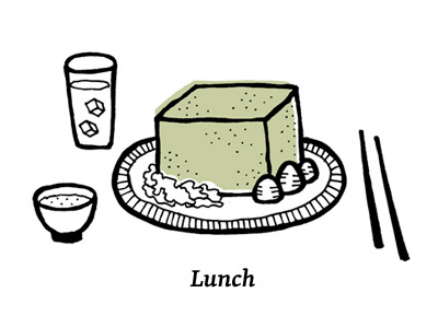 Well Vegan Lunch illustration mmmm food