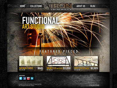 IRON Chinchilla web design