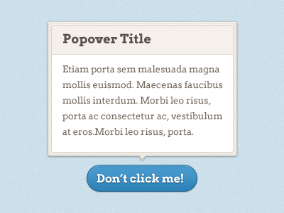 Popover arvo bootstrap button popover