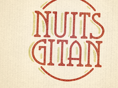 Nuits Gitan band brand design id identity jazz logo music nuits gitan swing