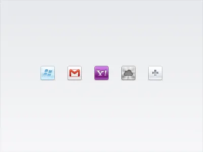 Email accounts icons