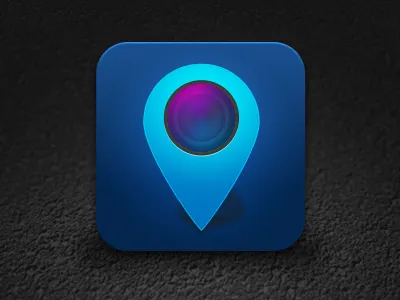 FlitsNav camera flitsnav icon iphone lens navigation nl pin wp7