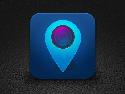 FlitsNav camera flitsnav icon iphone lens navigation nl pin wp7