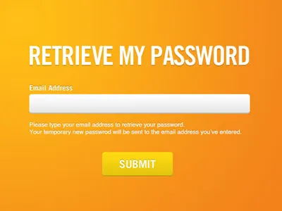 Retrieve Password Form Page design form interface minimal password ux web design