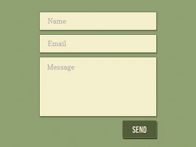 Retro Contact Form contact form form retro ui vintage