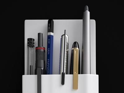 Dribbble Pocket Protector 3d c4d case cinema4d design iphone pens render