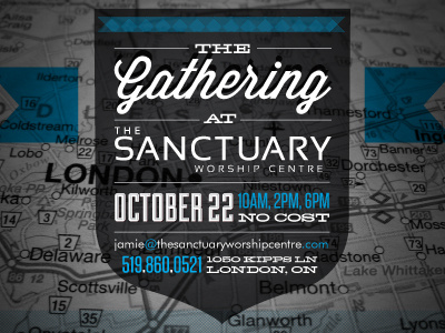 Gathering Promo church print design typography