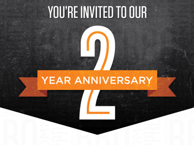 Anniversary Invite ribbon texture type