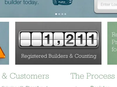 Counter counter design flip website