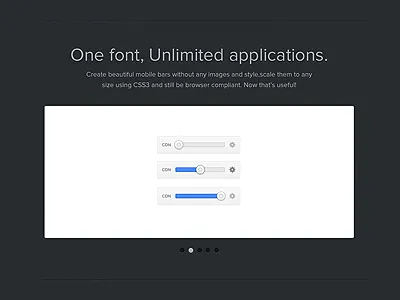 iKhanFont Slider dark grey proxima nova slider type ui